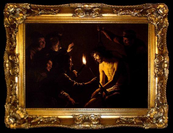 framed  Gerard van Honthorst The Mocking of Christ, ta009-2
